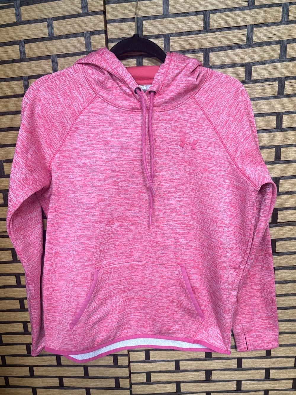 Under armour cold gear pink hoodie size small